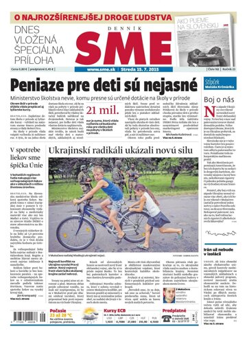 Obálka e-magazínu SME 15.7.2015