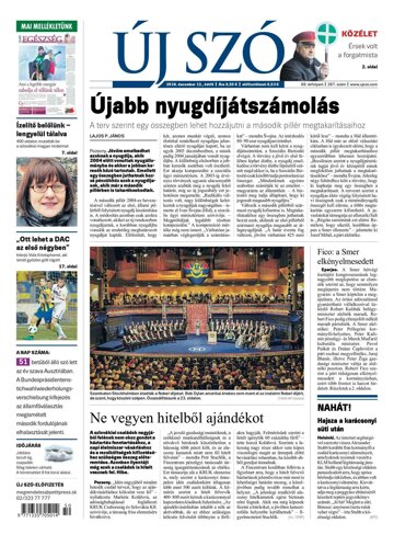 Obálka e-magazínu Új Szó 12/12//2016