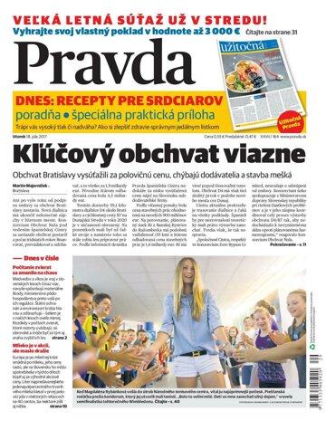 Obálka e-magazínu Pravda 18. 7. 2017