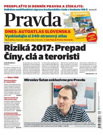 Obálka e-magazínu Pravda 31. 7. 2017