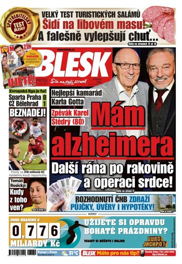 Obálka e-magazínu Blesk 4.8.2017