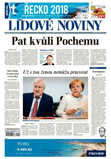 Obálka e-magazínu Lidové noviny 18.6.2018