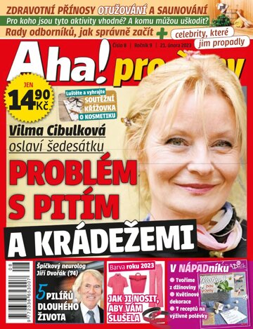 Obálka e-magazínu AHA! pro ženy 8/2023