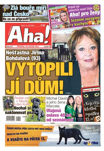 Obálka e-magazínu AHA! 13.9.2024