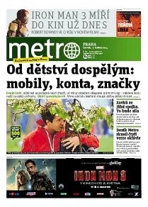 Obálka e-magazínu deník METRO 2.5.2013