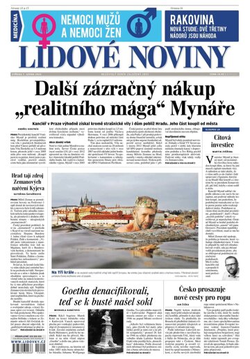 Obálka e-magazínu Lidové noviny 7.1.2015