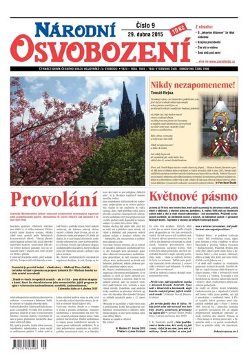 Obálka e-magazínu Národní Osvobození 9/2015