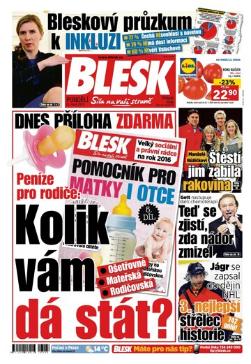 Obálka e-magazínu Blesk 22.2.2016