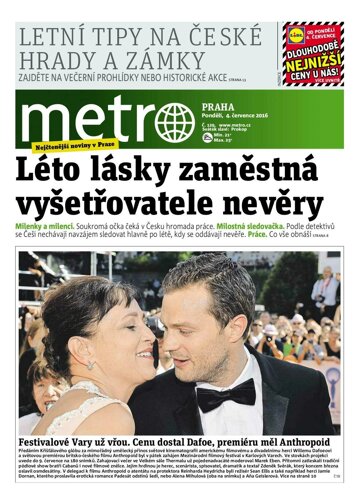 Obálka e-magazínu deník METRO 4.7.2016