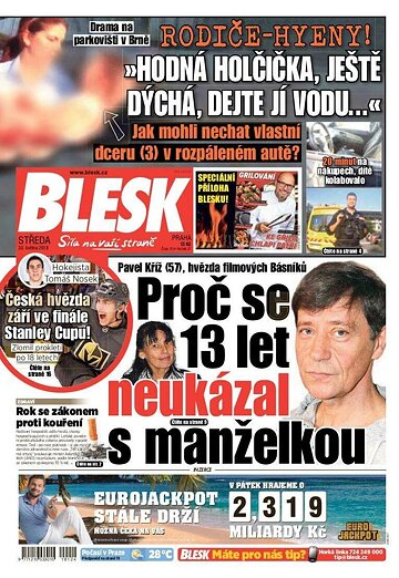 Obálka e-magazínu Blesk 30.5.2018