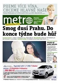 Obálka e-magazínu deník METRO 22.11.2012