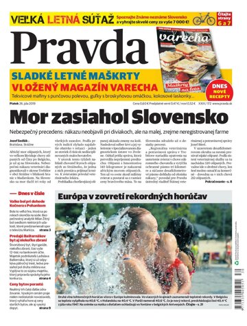 Obálka e-magazínu Pravda 26. 7. 2019