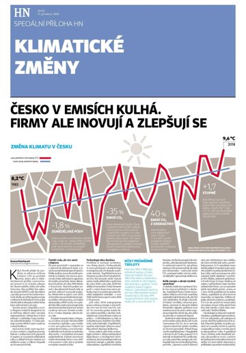 Obálka e-magazínu Hospodářské noviny - příloha 244 - 17.12.2019 příloha Klimatické změny