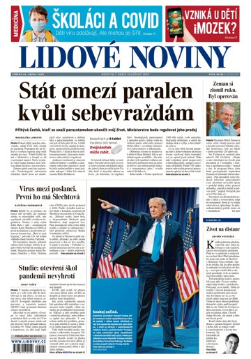 Obálka e-magazínu Lidové noviny 26.8.2020