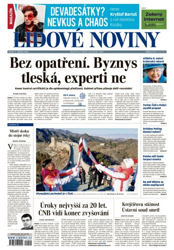 Obálka e-magazínu Lidové noviny 4.2.2022