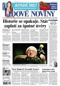 Obálka e-magazínu Lidové noviny 20.5.2014