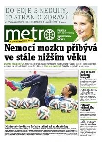 Obálka e-magazínu deník METRO 27.5.2014