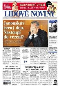 Obálka e-magazínu Lidové noviny 17.9.2014