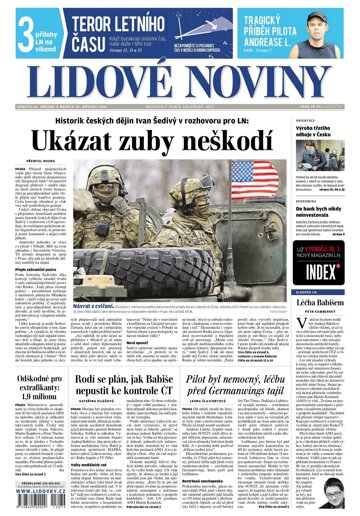 Obálka e-magazínu Lidové noviny 28.3.2015