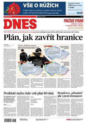 Obálka e-magazínu MF Dnes 24.6.2015