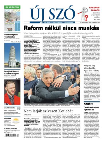 Obálka e-magazínu Új Szó 19.1.2017