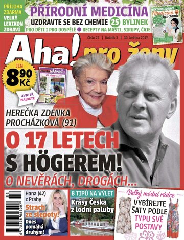 Obálka e-magazínu AHA! pro ženy 30.5.2017