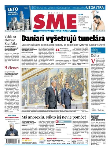 Obálka e-magazínu SME 30.5.2017