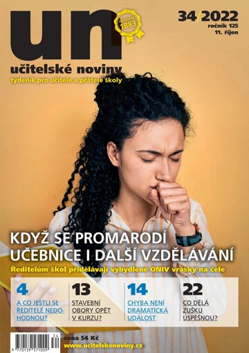 Obálka e-magazínu Učitelské noviny 34/2022