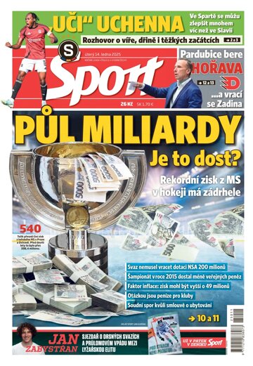 Obálka e-magazínu Sport 14.1.2025