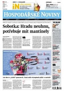 Obálka e-magazínu Hospodářské noviny 010 - 15.1.2014