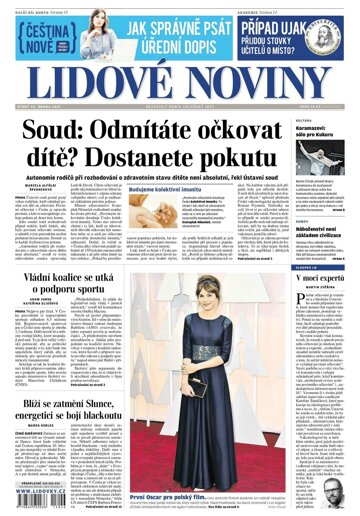 Obálka e-magazínu Lidové noviny 24.2.2015