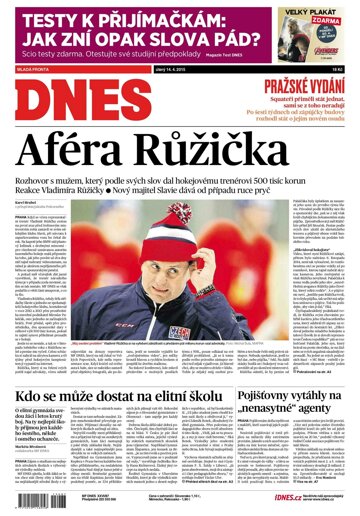 Obálka e-magazínu MF Dnes 14.4.2015