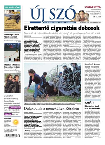 Obálka e-magazínu Új Szó 27.8.2015