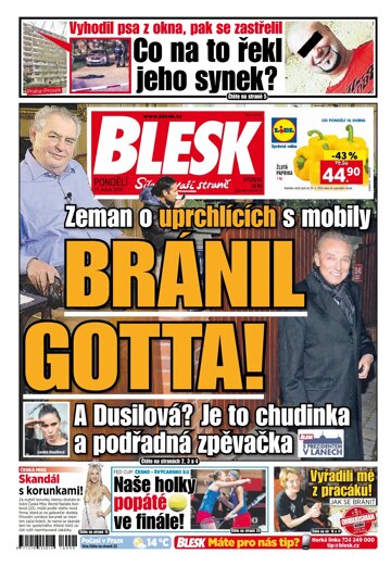 Obálka e-magazínu Blesk 18.4.2016