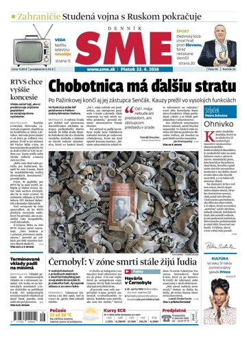 Obálka e-magazínu SME 22.4.2016