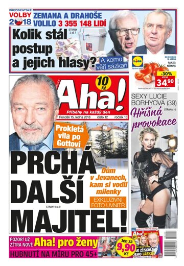 Obálka e-magazínu AHA! 15.1.2018