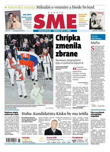 Obálka e-magazínu SME 10.2.2018