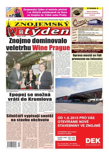 Obálka e-magazínu Znojemský týden 23 / 2015