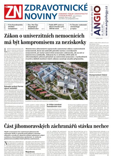 Obálka e-magazínu Ze Zdravotnictví 8/2017