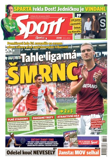 Obálka e-magazínu Sport 26.7.2023