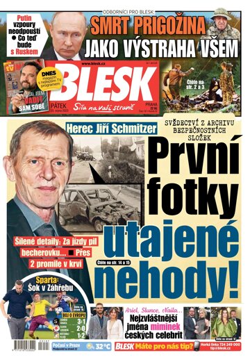 Obálka e-magazínu Blesk 25.8.2023