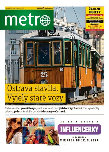 Obálka e-magazínu deník METRO 9.9.2024