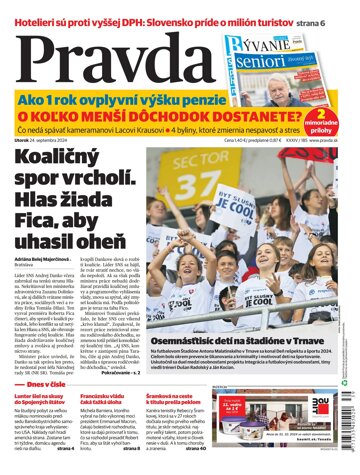 Obálka e-magazínu Pravda 24. 9. 2024