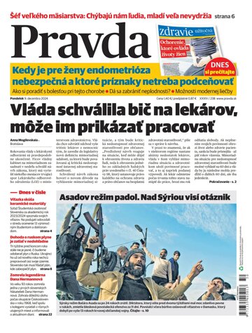 Obálka e-magazínu Pravda 9. 12. 2024