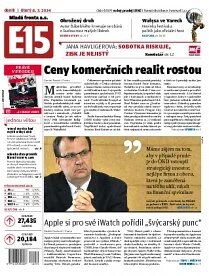 Obálka e-magazínu E15 8.7.2014