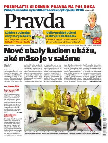 Obálka e-magazínu Pravda 21. 2. 2015