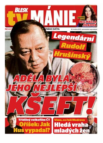 Obálka e-magazínu Blesk Tv manie 30.5.2015