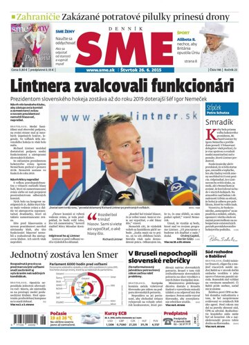 Obálka e-magazínu SME 26.6.2015