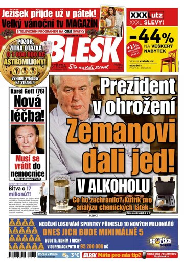 Obálka e-magazínu Blesk 25.11.2015