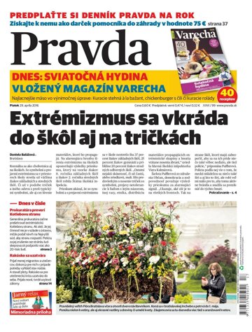 Obálka e-magazínu Pravda 29.4.2016